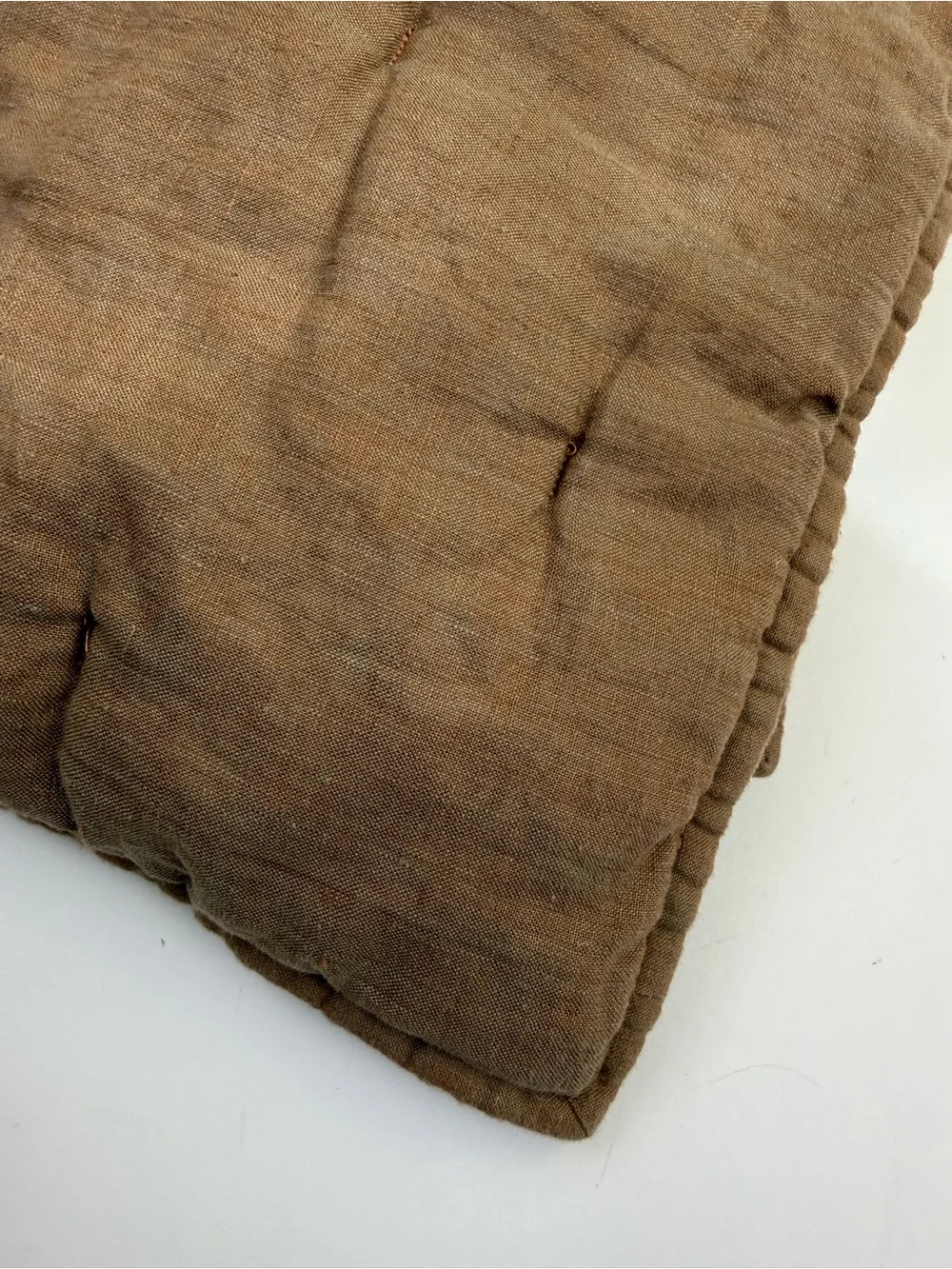 POTTERY BARN Belgian Linen Quilted Euro Sham